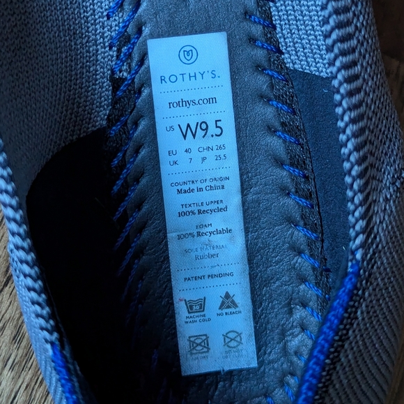 Rothy's Cloud Grey Birdseye The Point Flats - Picture 6 of 6